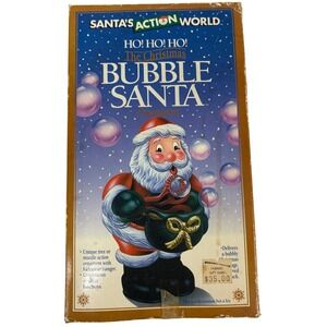 Vintage 1995 Kurt Adler Santa's Action World The Christmas Bubble Santa Ornament